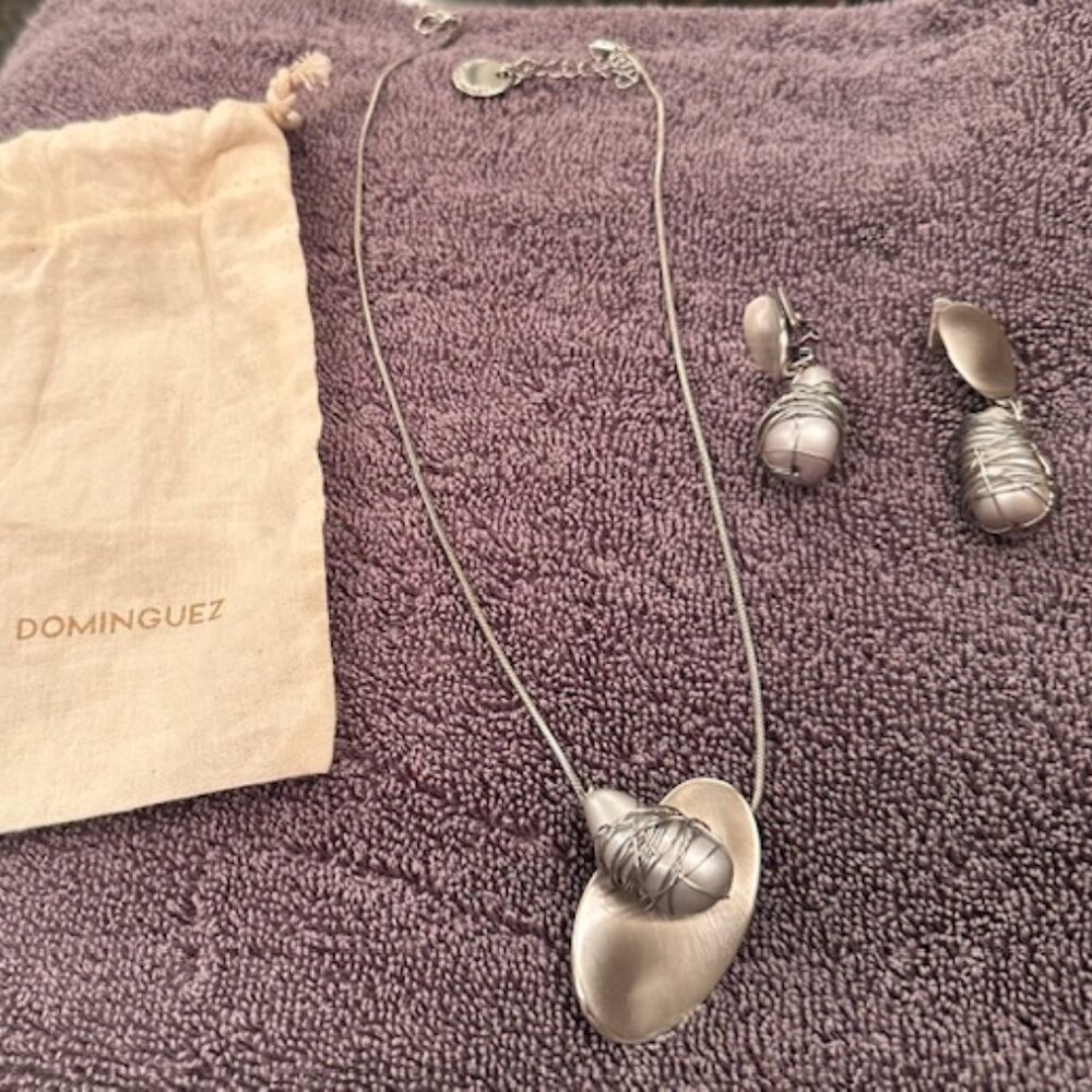 Adolfo Dominguez necklace and earring set